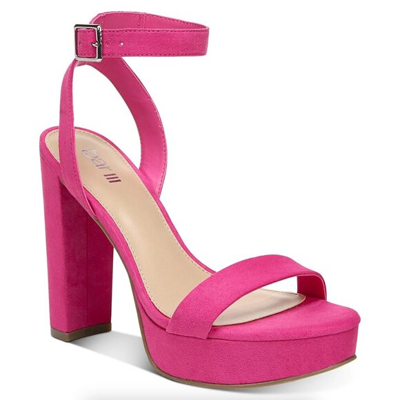 Bar III Ivy Platform Dress Sandal In Fuschia - Picture 1 of 7